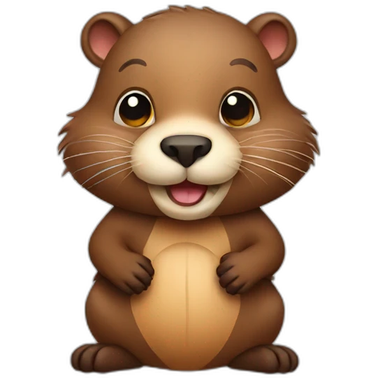 cute beaver emoji