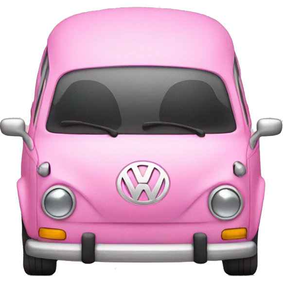 Pink Volkswagen car emoji