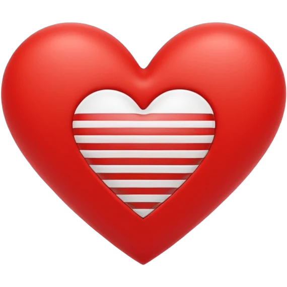 Adidas stripes heart emoji