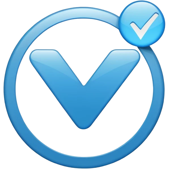 Verification blue tick emoji