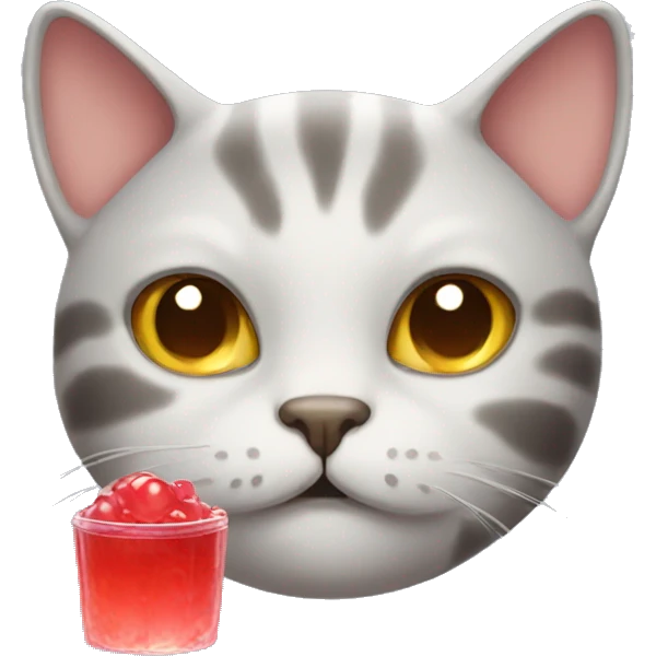 cat with jelly emoji
