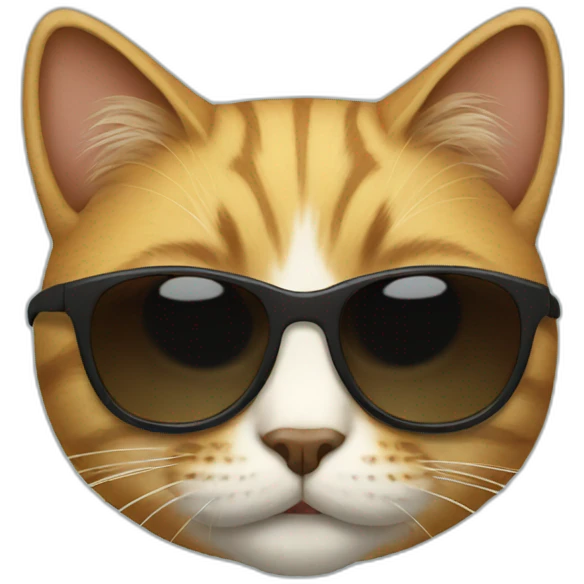 Cat with sunglasses emoji