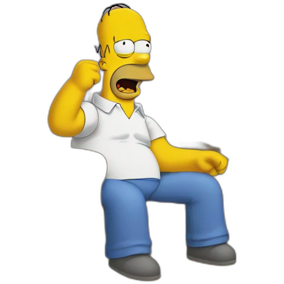 homer simpson watching tv emoji