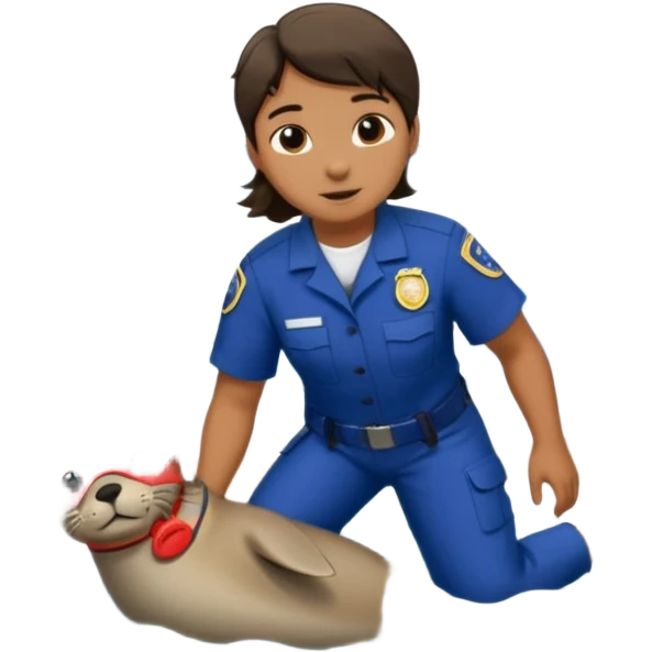 National Oceanic and Atmospheric Administration rescue workers rescue a seal emoji