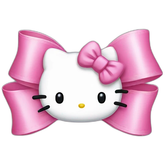 hello kitty bow emoji
