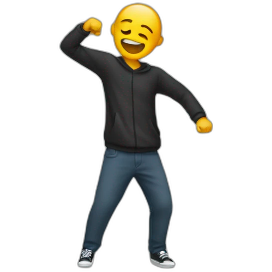  a person who does a dab emoji