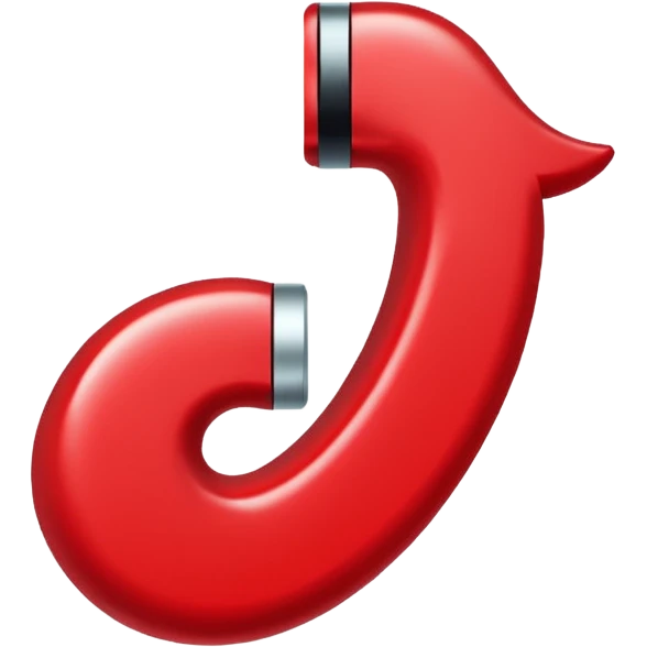 Crea la verificación de tik tok de color rojo  con un bien emoji