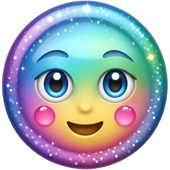 Glitter silent killer emoji
