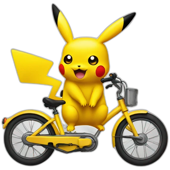 Pikachu bike emoji