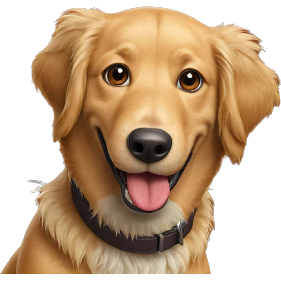 happy dog with tongue out emoji