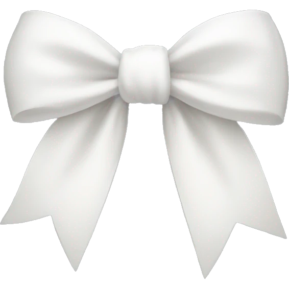 White bow  emoji