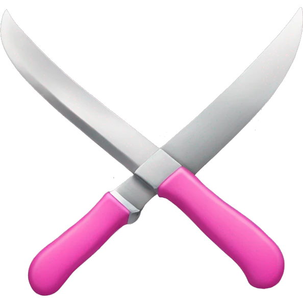 pink knife emoji