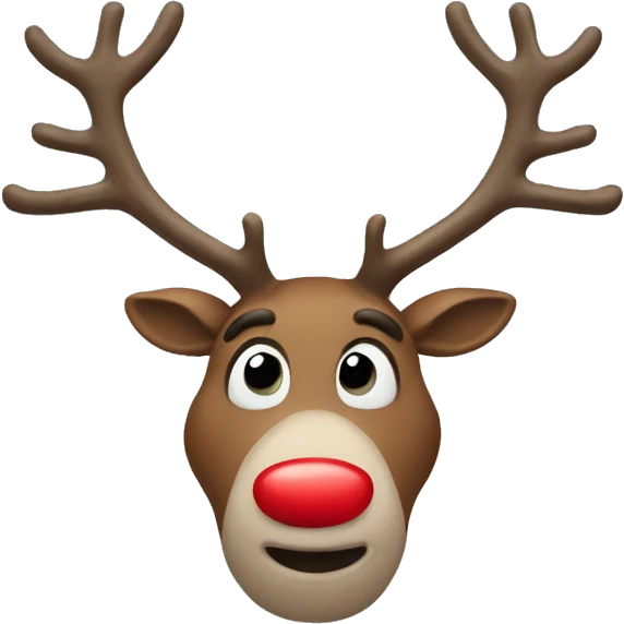 Red Nosed Reindeer emoji