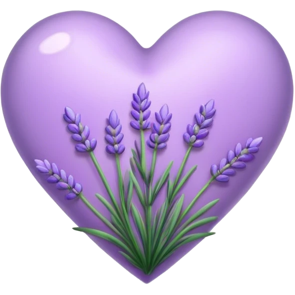 Lavender heart  emoji