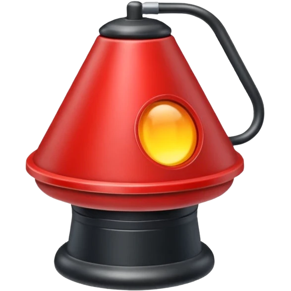 linterna de explorador detalles en rojo emoji