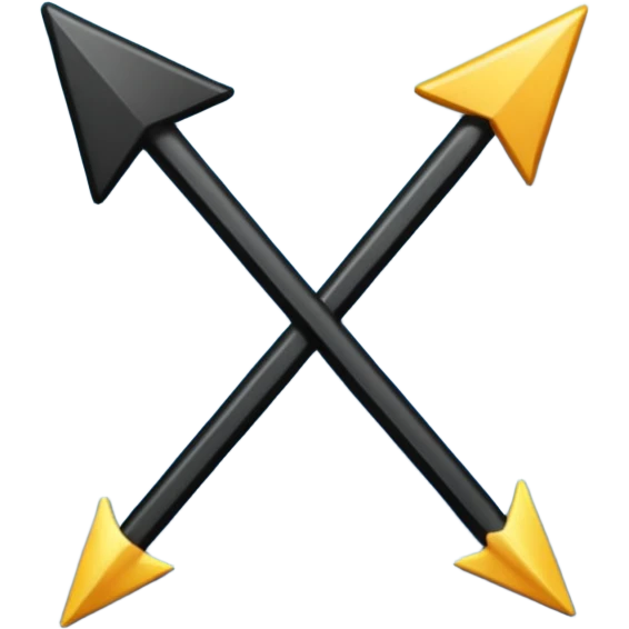 Mach mir eine vireck, auf der rechten seite ein pfeil rauf auf der linken einer runter emoji