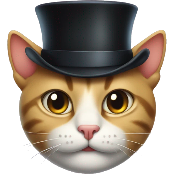 smirking cat with top hat emoji