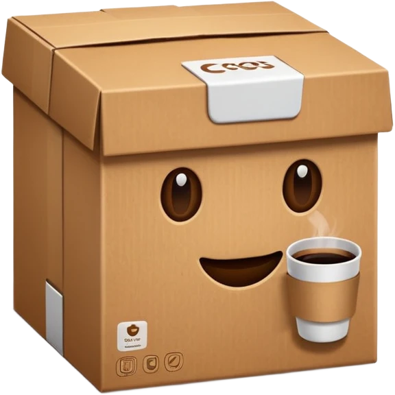Coffee box emoji