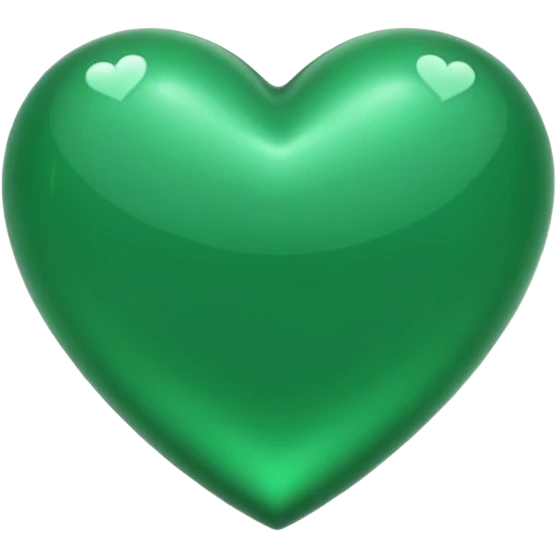 Emerald green heart emoji emoji
