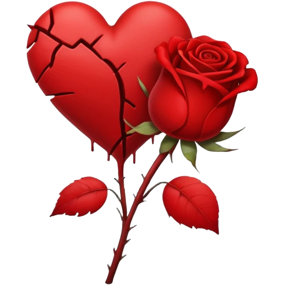 Put The 💔 Emoji And 🥀 Emoji Together In One Image emoji
