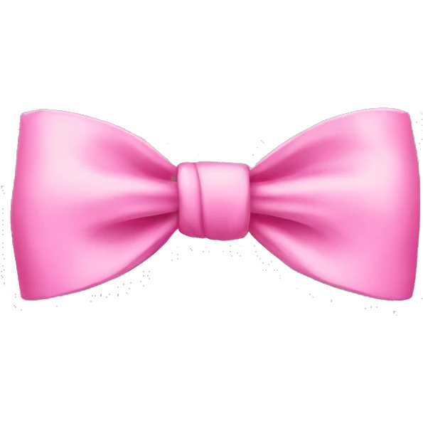 Pink bow emoji