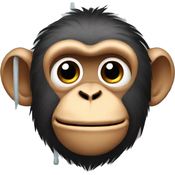 Monkey in cage emoji