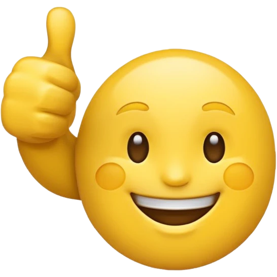 thumbs up emoji, positive and bold emoji