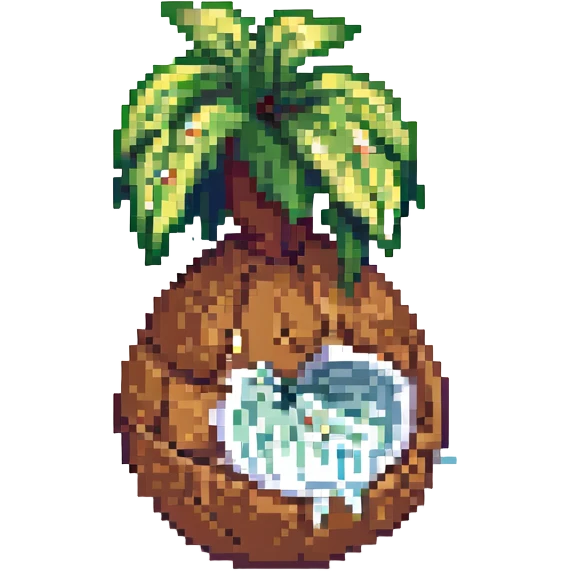 crying coconut emoji
