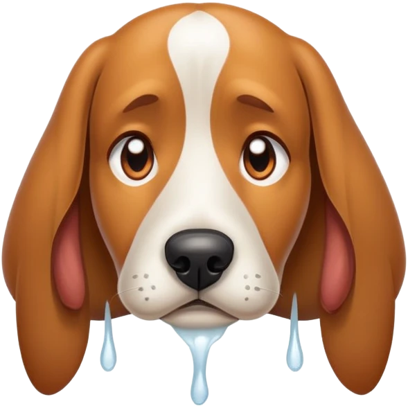 كلب حزين emoji