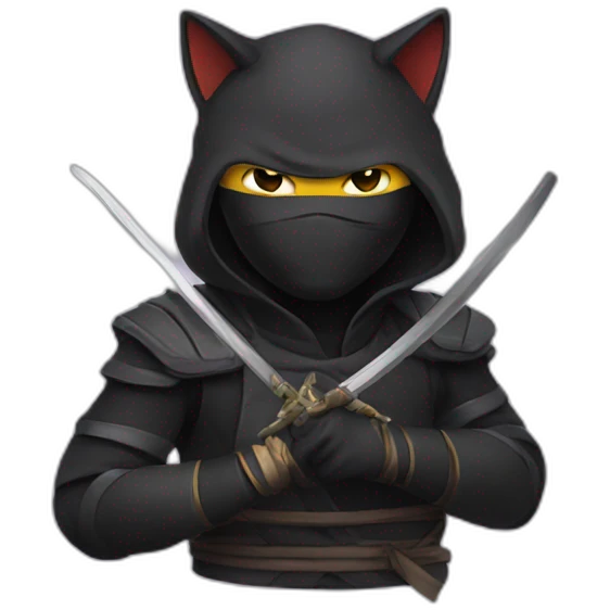 Cat ninja emoji