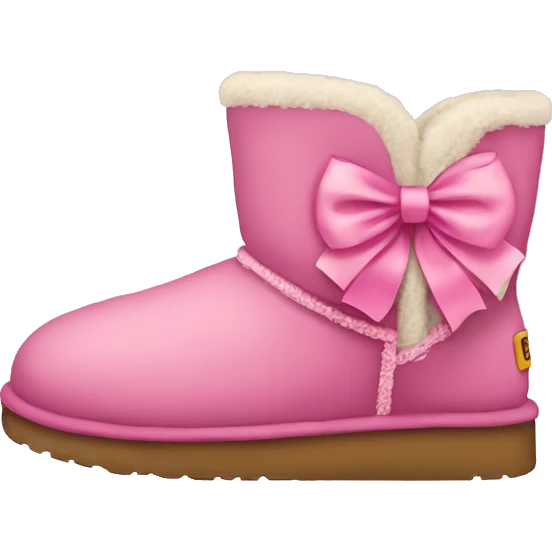 uggs boots with pink bow emoji
