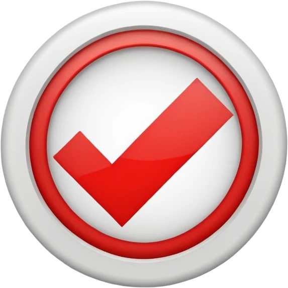 Black circle with a check mark on it emoji