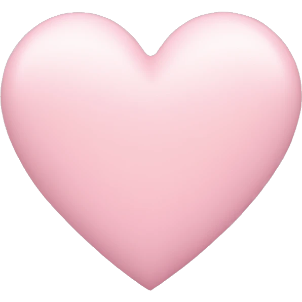 Pastel pink heart emoji