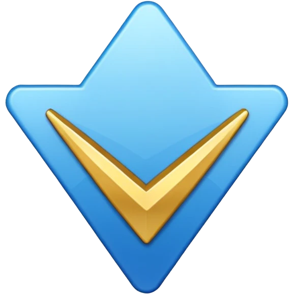 Kenarü tırtıklı mavi tik emoji