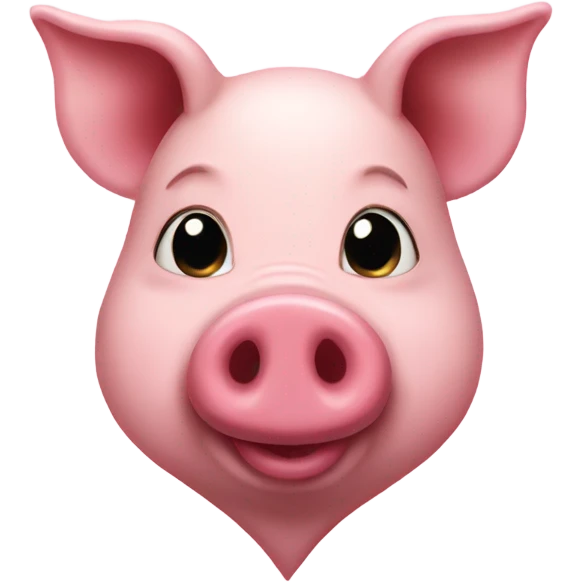 Heart pig emoji