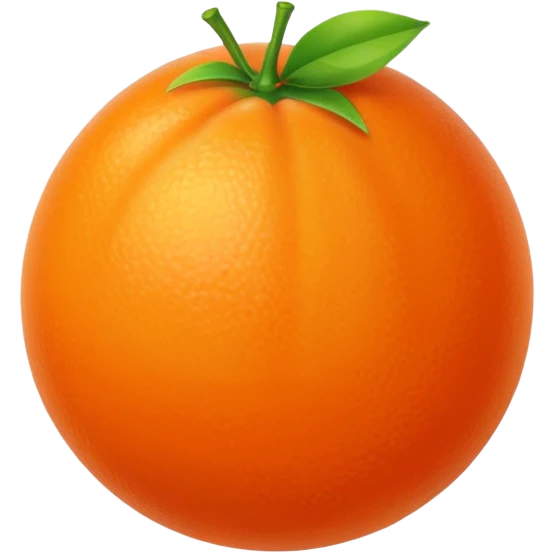 tangerine sphere, juicy orange emoji