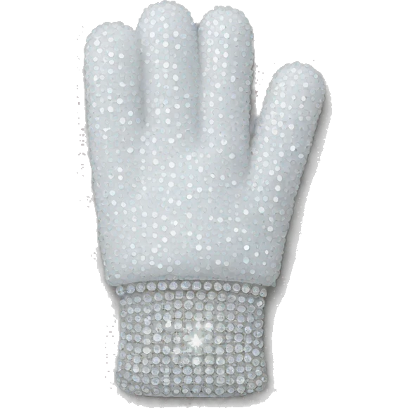 white rhinestone glove emoji