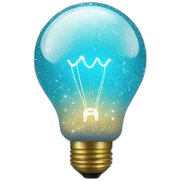 bulb with sparkles emoji