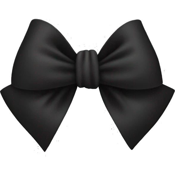 Black bow emoji