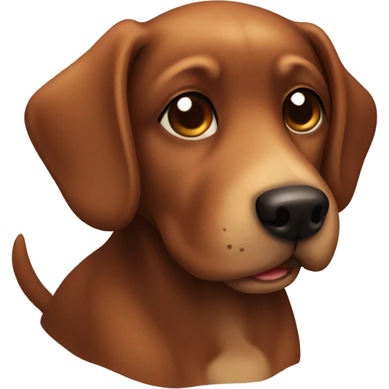 cute brown dog emoji