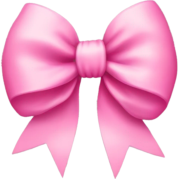 pink bow emoji