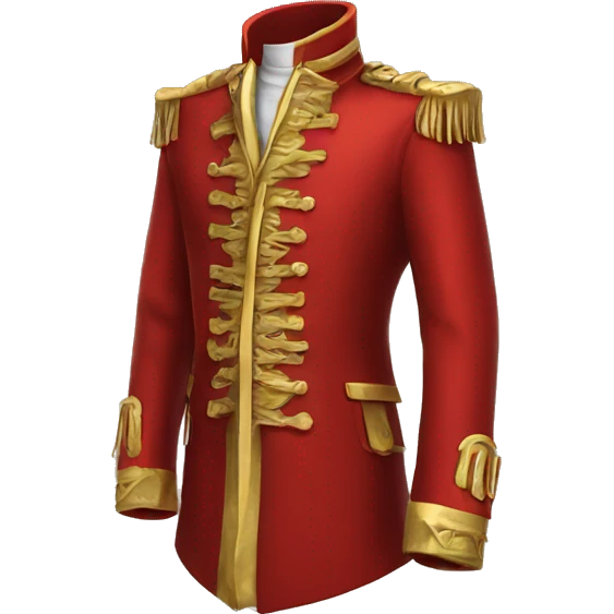 Red ring master coat with gold buttons  emoji