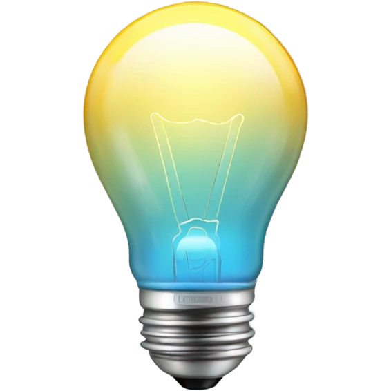 a glowing lightbulb with a light halo representing an   idea  emoji