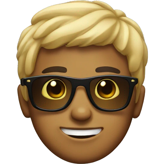 Boy with sunglasses  emoji