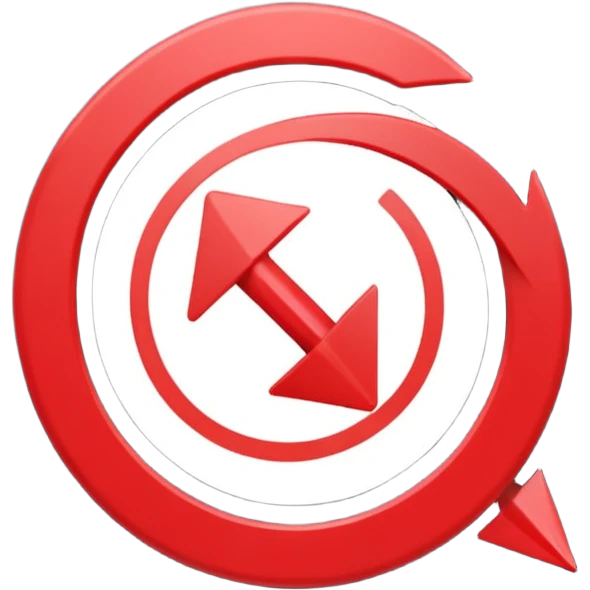 Prompt 15: "Is your backup plan."
Graphic: 🔄 Refresh/loop arrows icon (white with red highlights).
Animation: Arrows rotate smoothly.
Background: Transparent. emoji