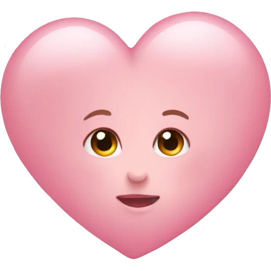Baby pink heart emoji