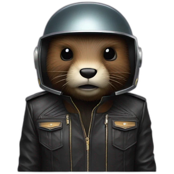 Beaver daft punk emoji