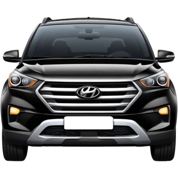 Black Hyundai creata car emoji