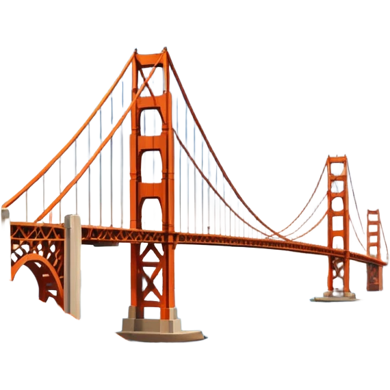 Golden Gate Bridge 🌉 in frame emoji