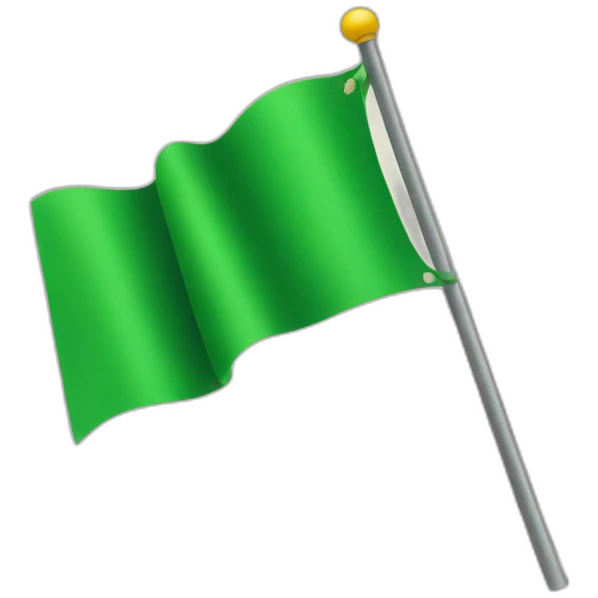green flag emoji
